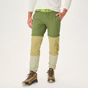 Outdoor Voices NEW Mens XL RecTrek Zip-Off Hiking Pants Olive Branch/Khaki/Enoki